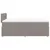 Produktbild 7 för Ramsäng med madrass taupe 120x200 cm tyg