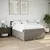 Produktbild 4 för Ramsäng med madrass taupe 160x200 cm tyg