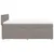 Produktbild 7 för Ramsäng med madrass taupe 160x200 cm tyg