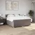 Produktbild 4 för Ramsäng med madrass taupe 180x200 cm tyg