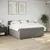 Produktbild 4 för Ramsäng med madrass taupe 180x200 cm tyg