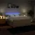 Produktbild 5 för Ramsäng med madrass gräddvit 180x200 cm tyg
