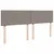 Produktbild 12 för Ramsäng med madrass taupe 200x200 cm tyg