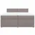Produktbild 6 för Ramsäng med madrass taupe 200x200 cm tyg