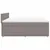 Produktbild 7 för Ramsäng med madrass taupe 200x200 cm tyg