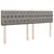 Produktbild 12 för Ramsäng med madrass taupe 200x200 cm tyg