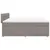 Produktbild 7 för Ramsäng med madrass taupe 200x200 cm tyg