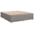 Produktbild 7 för Ramsäng med madrass taupe 200x200 cm tyg