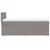 Produktbild 7 för Ramsäng med madrass taupe 90x190 cm tyg