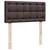 Produktbild 12 för Ramsäng med madrass mörkbrun 90x190 cm tyg