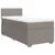 Produktbild 3 för Ramsäng med madrass taupe 100x200 cm tyg