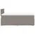 Produktbild 5 för Ramsäng med madrass taupe 120x200 cm tyg
