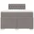Produktbild 6 för Ramsäng med madrass taupe 120x200 cm tyg