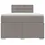 Produktbild 6 för Ramsäng med madrass taupe 120x200 cm tyg