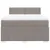 Produktbild 6 för Ramsäng med madrass taupe 140x190 cm tyg