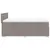 Produktbild 7 för Ramsäng med madrass taupe 160x200 cm tyg