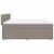 Produktbild 7 för Ramsäng med madrass taupe 180x200 cm tyg