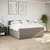 Produktbild 4 för Ramsäng med madrass taupe 200x200 cm tyg