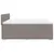 Produktbild 7 för Ramsäng med madrass taupe 200x200 cm tyg