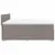 Produktbild 7 för Ramsäng med madrass taupe 200x200 cm tyg