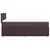 Produktbild 7 för Ramsäng med madrass mörkbrun 90x190 cm tyg