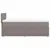 Produktbild 7 för Ramsäng med madrass taupe 90x190 cm tyg