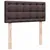 Produktbild 12 för Ramsäng med madrass mörkbrun 90x190 cm tyg