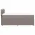 Produktbild 7 för Ramsäng med madrass taupe 90x200 cm tyg