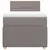 Produktbild 6 för Ramsäng med madrass taupe 100x200 cm tyg