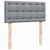 Produktbild 12 för Ramsäng med madrass ljusgrå 100x200 cm tyg