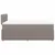 Produktbild 7 för Ramsäng med madrass taupe 120x190 cm tyg