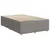 Produktbild 9 för Ramsäng med madrass taupe 120x200 cm tyg