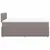 Produktbild 7 för Ramsäng med madrass taupe 120x200 cm tyg