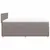 Produktbild 7 för Ramsäng med madrass taupe 140x190 cm tyg