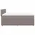 Produktbild 7 för Ramsäng med madrass taupe 140x190 cm tyg