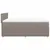 Produktbild 7 för Ramsäng med madrass taupe 140x200 cm tyg