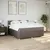 Produktbild 4 för Ramsäng med madrass taupe 180x200 cm tyg