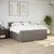 Produktbild 4 för Ramsäng med madrass taupe 180x200 cm tyg