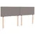Produktbild 12 för Ramsäng med madrass taupe 200x200 cm tyg