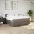 Produktbild 4 för Ramsäng med madrass taupe 200x200 cm tyg