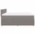 Produktbild 7 för Ramsäng med madrass taupe 200x200 cm tyg