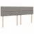 Produktbild 12 för Ramsäng med madrass taupe 200x200 cm tyg