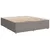 Produktbild 9 för Ramsäng med madrass taupe 200x200 cm tyg