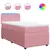 Produktbild 2 för Ramsäng med madrass rosa 80x200 cm sammet
