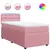 Produktbild 2 för Ramsäng med madrass rosa 80x200 cm sammet