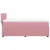 Produktbild 7 för Ramsäng med madrass rosa 90x190 cm sammet