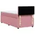Produktbild 8 för Ramsäng med madrass rosa 90x190 cm sammet