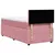 Produktbild 8 för Ramsäng med madrass rosa 90x190 cm sammet