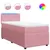 Produktbild 2 för Ramsäng med madrass rosa 90x200 cm sammet