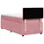Produktbild 8 för Ramsäng med madrass rosa 90x200 cm sammet